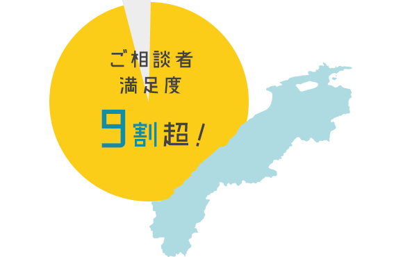 ご相談者満足度9割超!