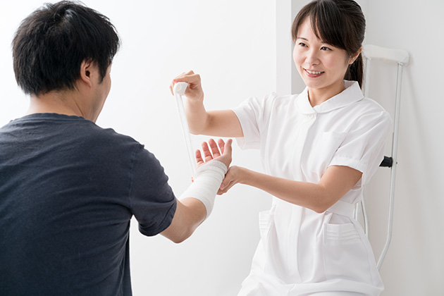 交通事故によるケガの治療の流れ